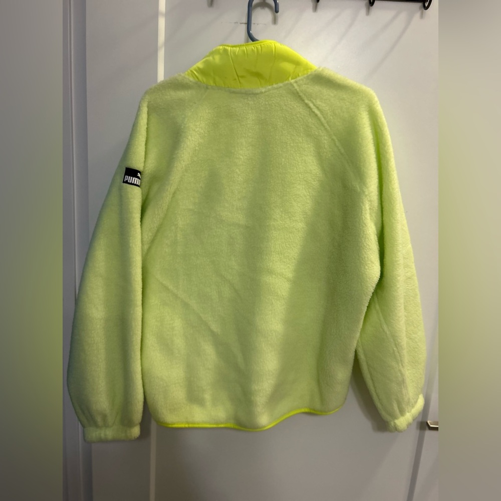 NWT Puma Sherpa Jacket with Woven Pocket - Picture 10 of 13
